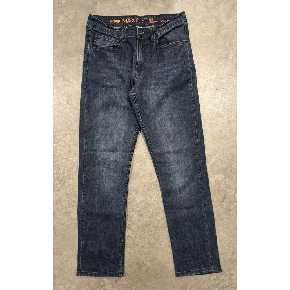 Urban Pipeline Jeans Mens 30x32 Blue Denim Relaxed Straight Max Flex